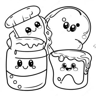 Peanut Butter And Jelly Coloring Pages