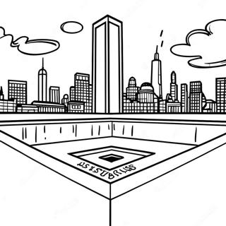 September 11 Memorial Coloring Page 4600-3659