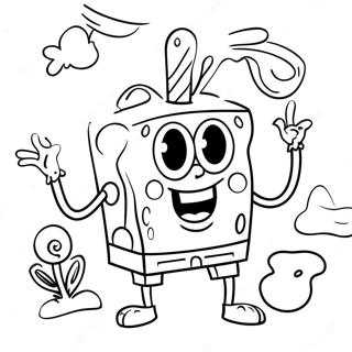 Spongebob Ostern Ausmalbild 46013-36379