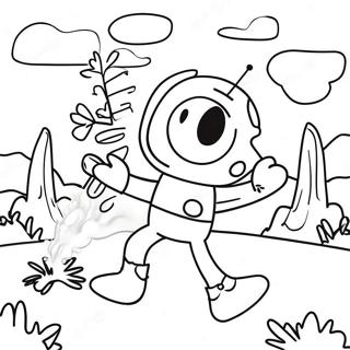 Stickman Adventure Coloring Page 46073-36454