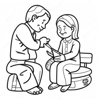 Friendly Mediation Coloring Page 46084-36423