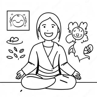 Friendly Mediation Coloring Page 46084-36424