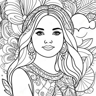 Girl For Adults Coloring Pages