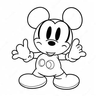 Mickey Mouse Şortları Boyama Sayfaları