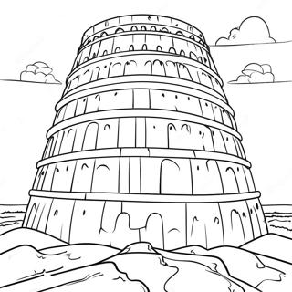 Tower Of Babel Coloring Page 46153-36479