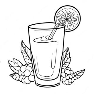 Juice Coloring Pages