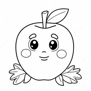 Apple Template Coloring Pages