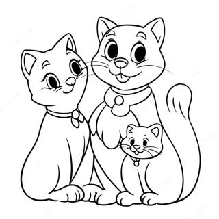 Aristocats Coloring Page 4620-3674