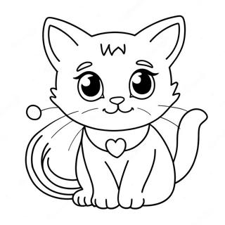 Marie The Kitten Coloring Page 4621-3678