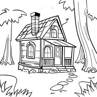 Little House In The Big Woods Coloring Pages