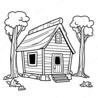 Little House In The Big Woods Coloring Page 46233-36548