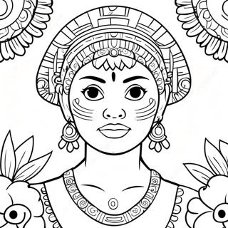 Maya And The Three Coloring Pages