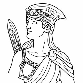 Athena Goddess Coloring Page 46303-36596