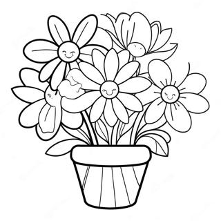 Easy Mothers Day Coloring Pages