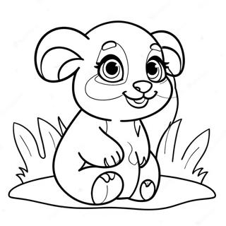 Cute Baby Animal Coloring Page 46403-36675