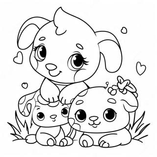 Adorable Baby Animal Friends Coloring Page 46404-36728