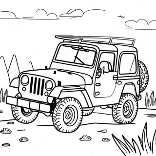 Jeep Adventure Coloring Page 46423-36689