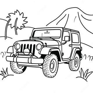 Jeep Adventure Coloring Page 46423-36692