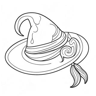 Witch Hat Coloring Pages