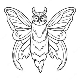 Mothman Coloring Pages