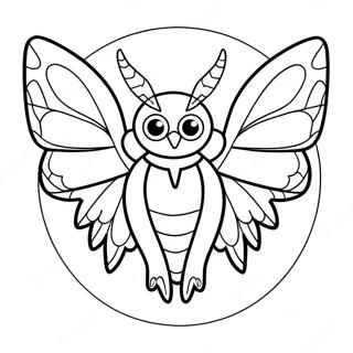 Mothman Mythical Creature Coloring Page 46443-36706