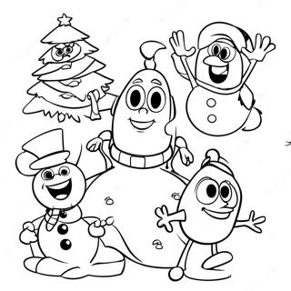 Pixar Christmas Coloring Pages