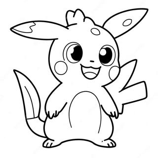 Pokemon Clipart Svart Och Vit Färgläggningssida 46493-36747