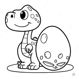 Dino Egg Coloring Pages