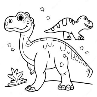 Colorful Dinosaurs Coloring Page 46534-36788