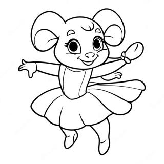 Angelina Ballerina Ausmalbild 46553-36800