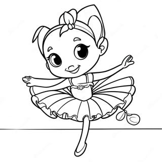 Angelina Ballerina In A Beautiful Tutu Coloring Page 46554-36804