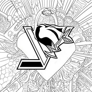 Pittsburgh Penguins Logo Kleurplaat 46573-36818