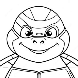 Ninja Turtles Face Coloring Page 46583-36821