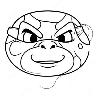 Ninja Turtles Face Coloring Page 46583-36822