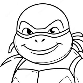 Ninja Turtles Face Coloring Page 46583-36823