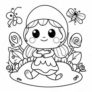 Fairy Garden Coloring Pages