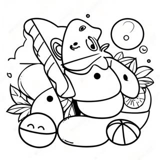 Chill Stoner Vibes Coloring Page 4661-3713