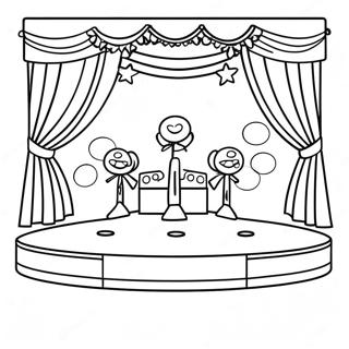 Talent Show Stage Coloring Page 46623-36866