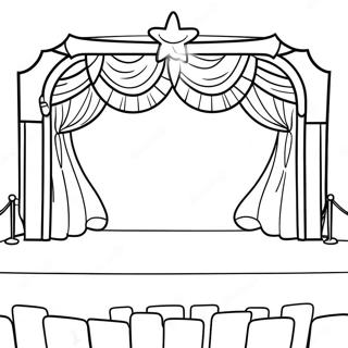 Talent Show Stage Coloring Page 46623-36867