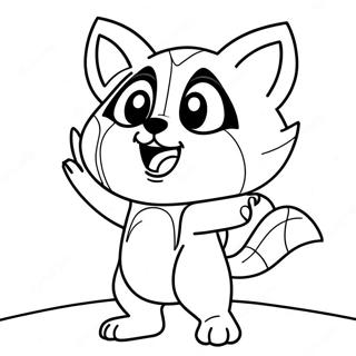 Cute Aggretsuko Singing Coloring Page 46654-36892