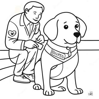 Servicehund In Ausbildung Ausmalbild 46673-36897