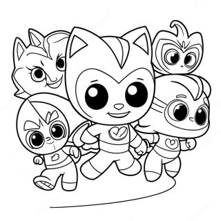 Pj Masks Halloween Coloring Pages