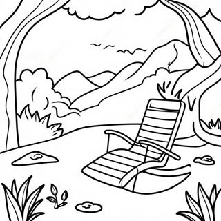 Relaxing Nature Scene Coloring Page 4671-3732