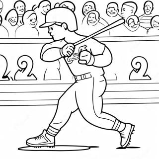 St Louis Cardinals Player Hitting Coloring Page 46734-36946