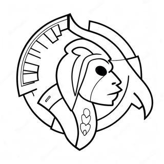 Illini Logo Coloring Page 46743-36942