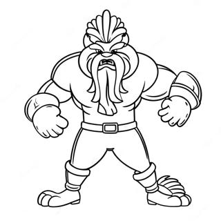 Illini Mascot Coloring Page 46744-36964