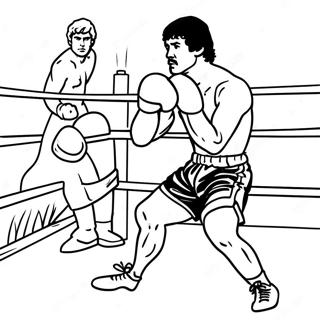 Rocky Balboa Boxing Coloring Page 46753-36971