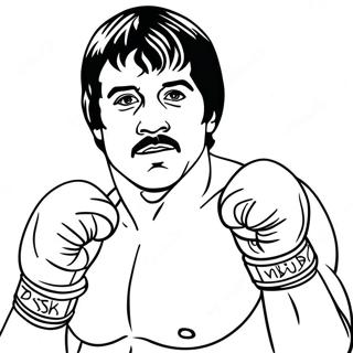 Rocky Balboa Boxing Coloring Page 46753-36972