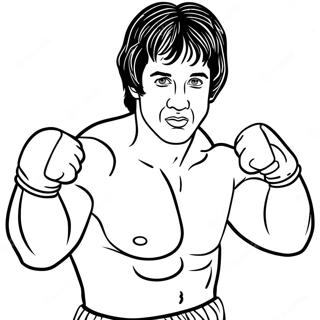 Rocky Balboa In Training Coloring Page 46754-36955