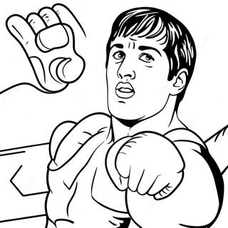 Rocky Balboa In Training Coloring Page 46754-36956